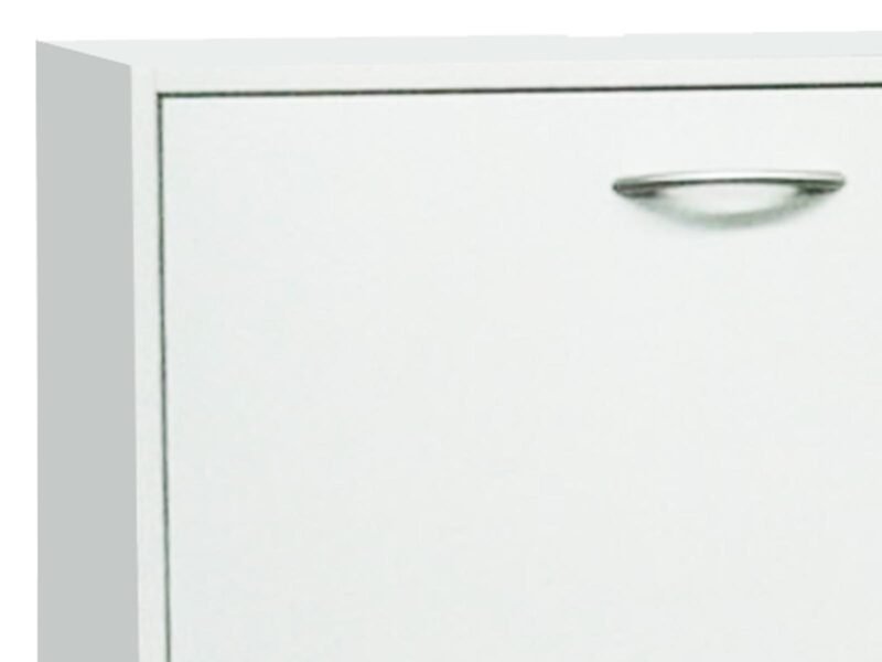 Armoire à chaussures "Marini" 3 tiroirs - Blanc – Image 4